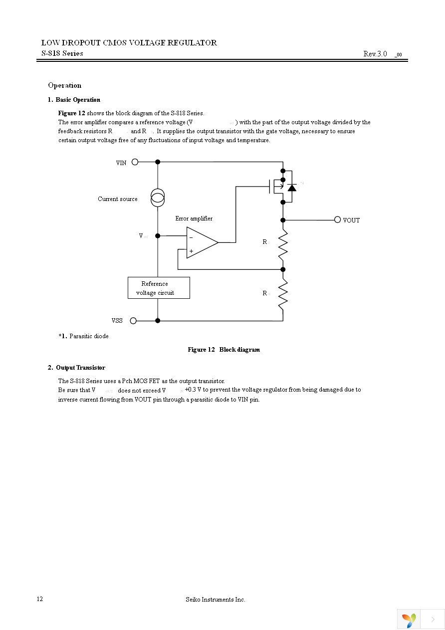 S-818A23AMC-BGDT2G Page 12