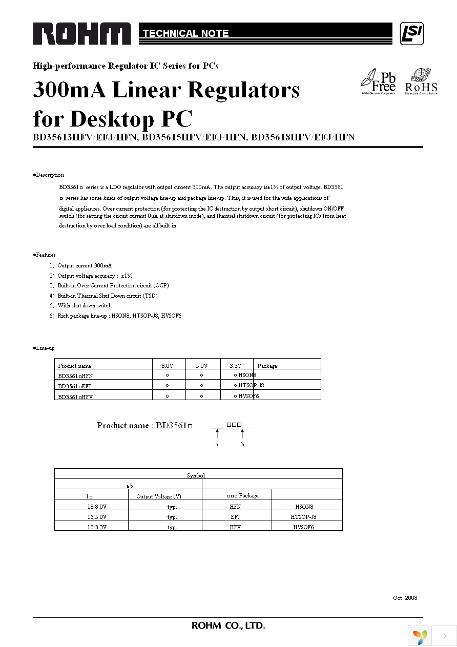 BD35618HFV-TR Page 1