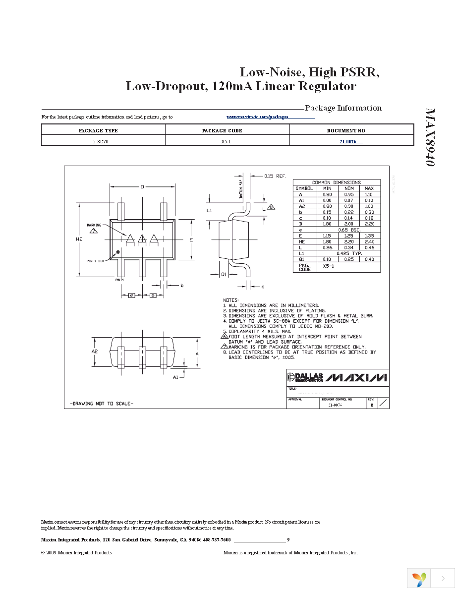 MAX8940EXK28+T Page 9