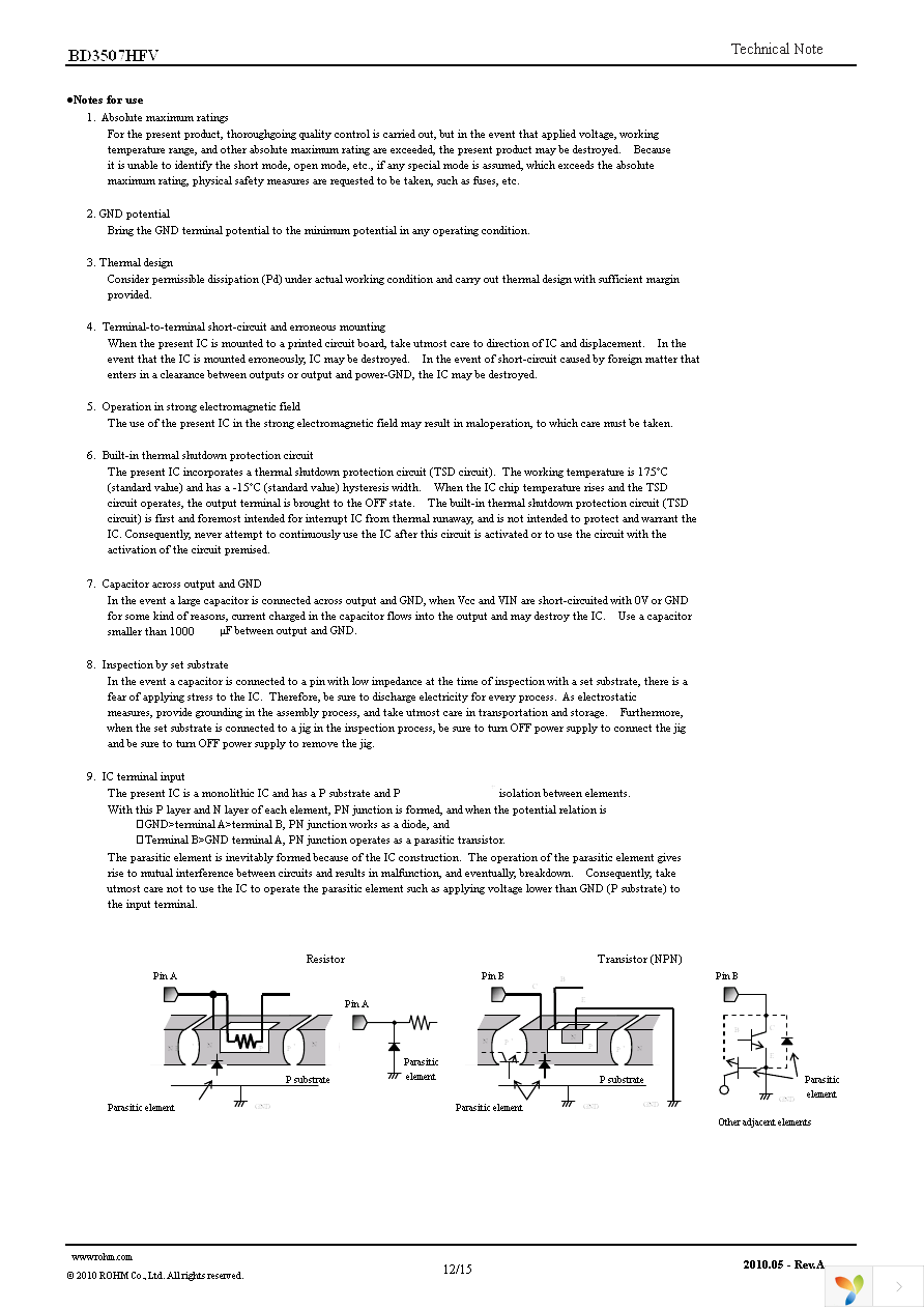 BD3507HFV-TR Page 12