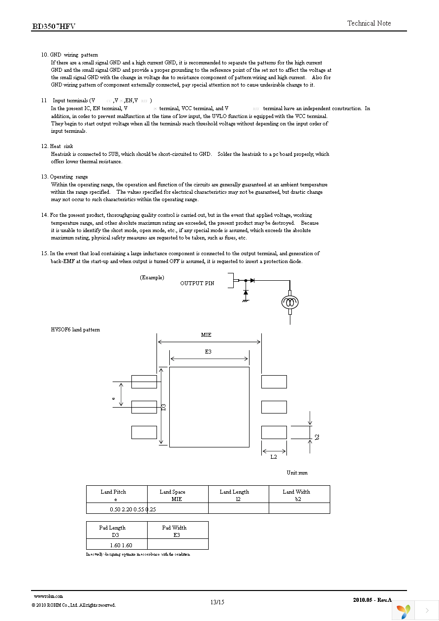 BD3507HFV-TR Page 13