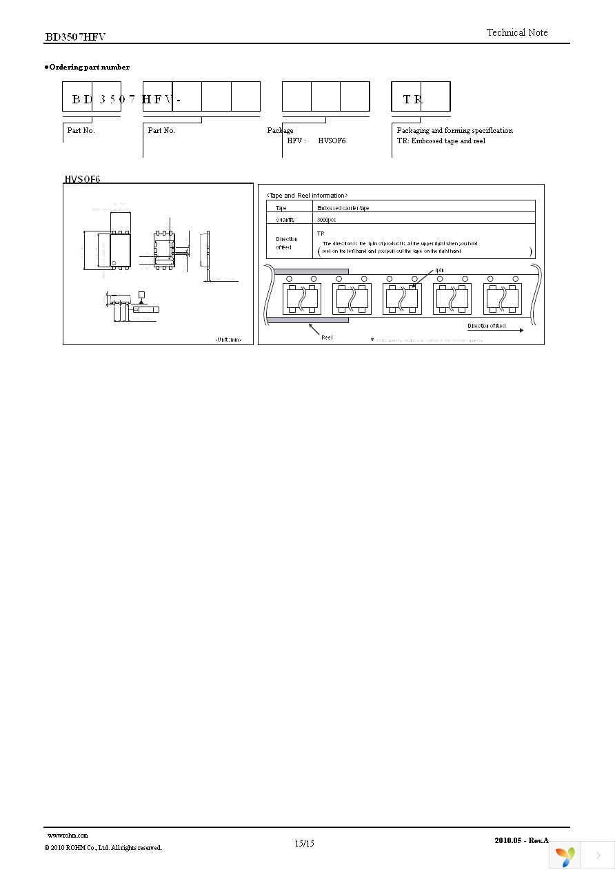 BD3507HFV-TR Page 15