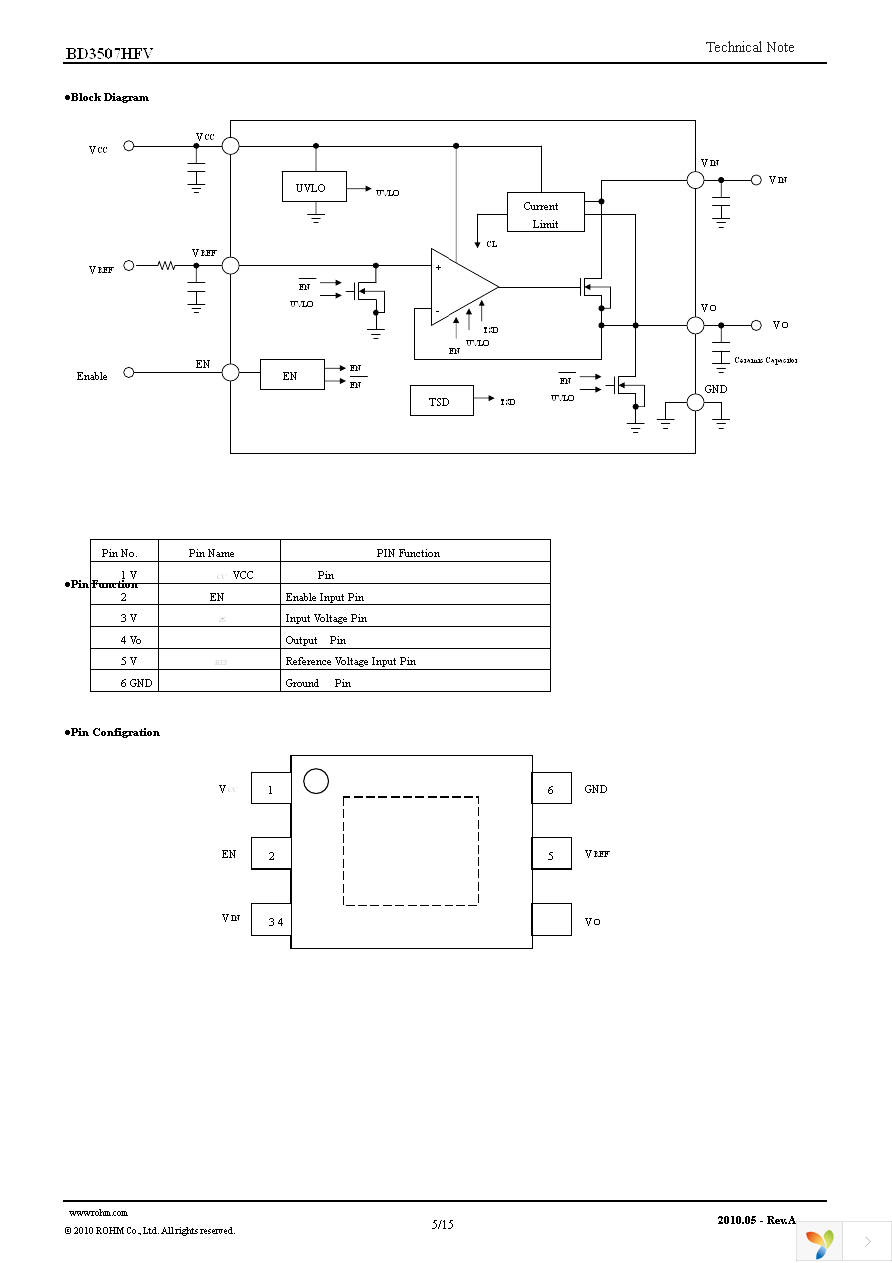 BD3507HFV-TR Page 5