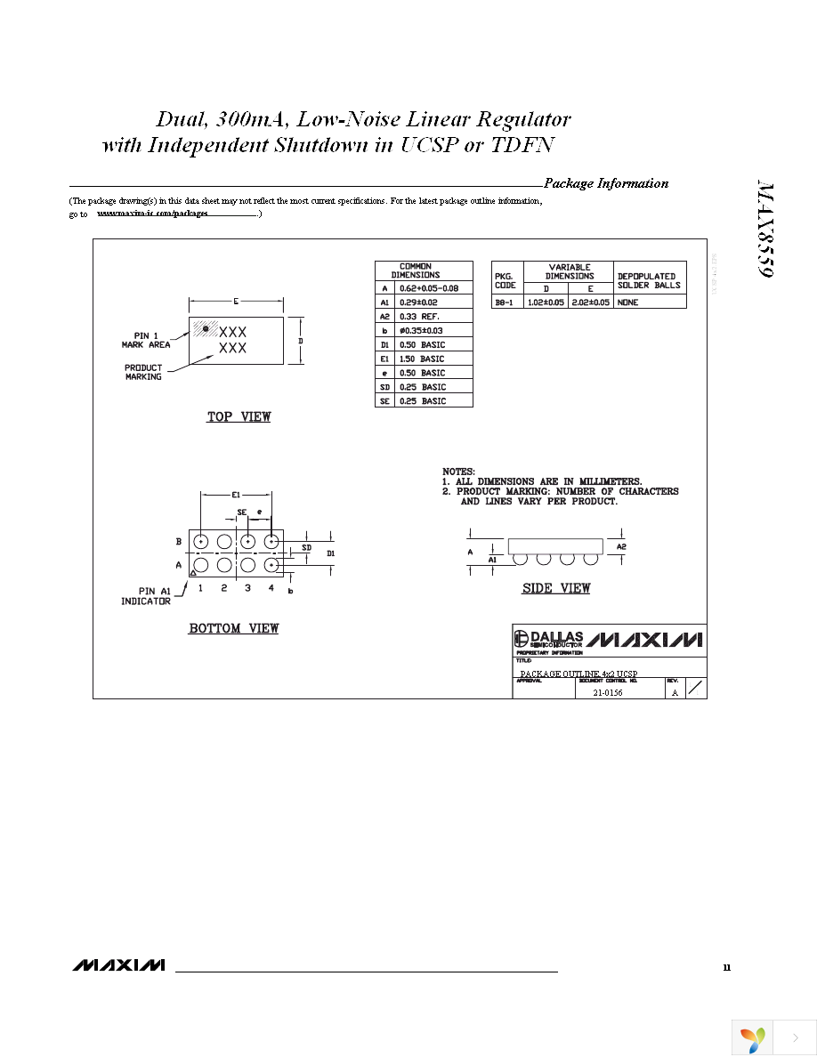 MAX8559ETAJJ+T Page 11