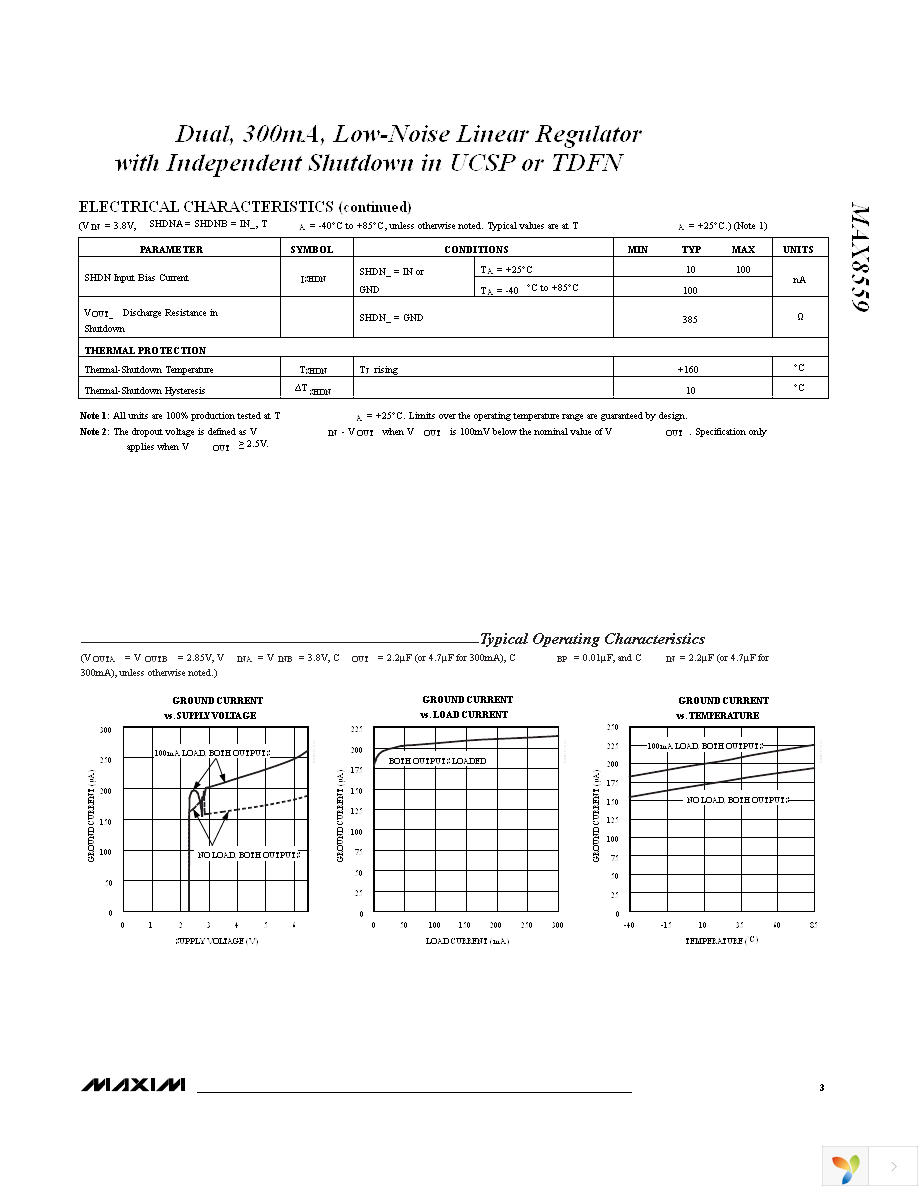 MAX8559ETAJJ+T Page 3