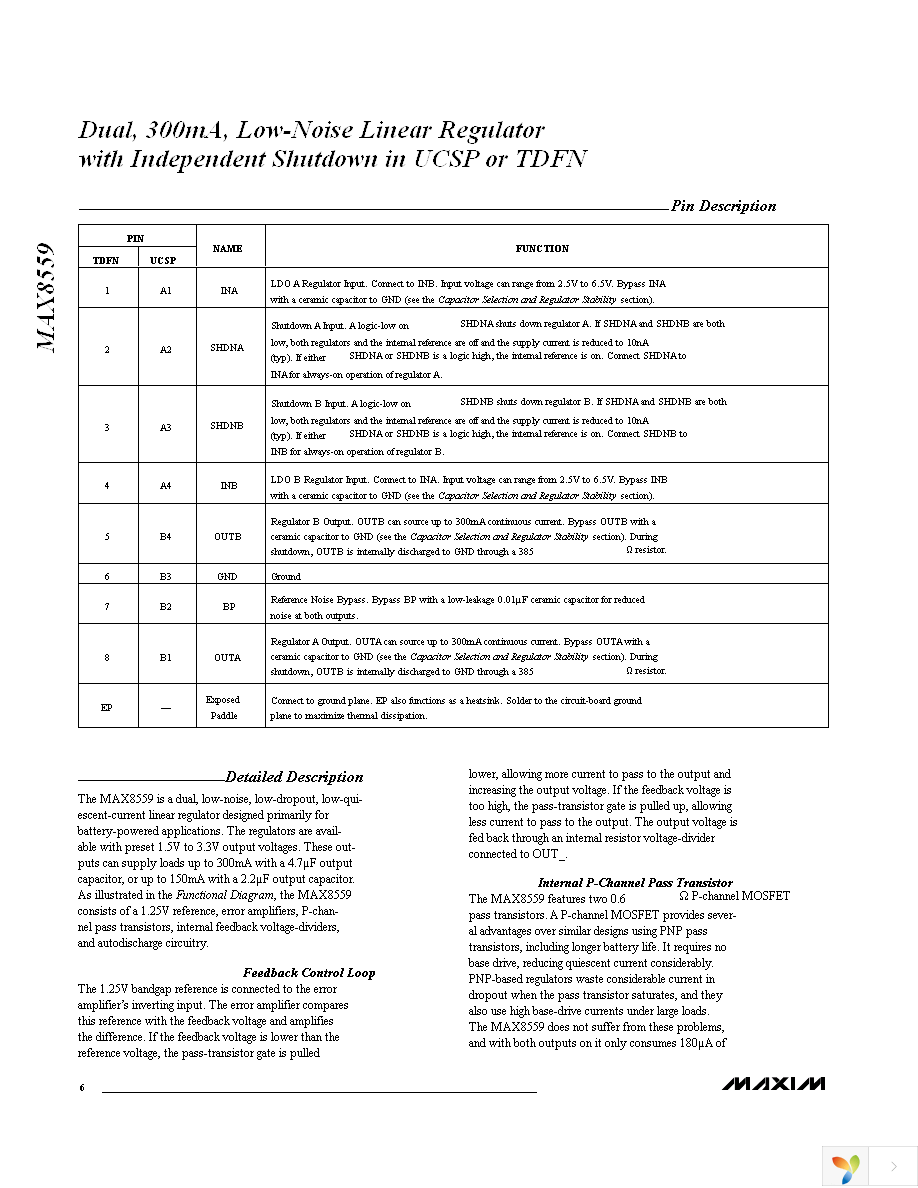 MAX8559ETAJJ+T Page 6