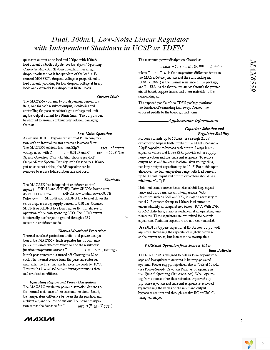 MAX8559ETAJJ+T Page 7