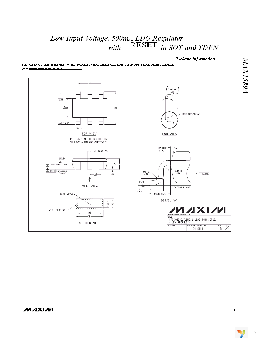 MAX1589AETT075+T Page 9