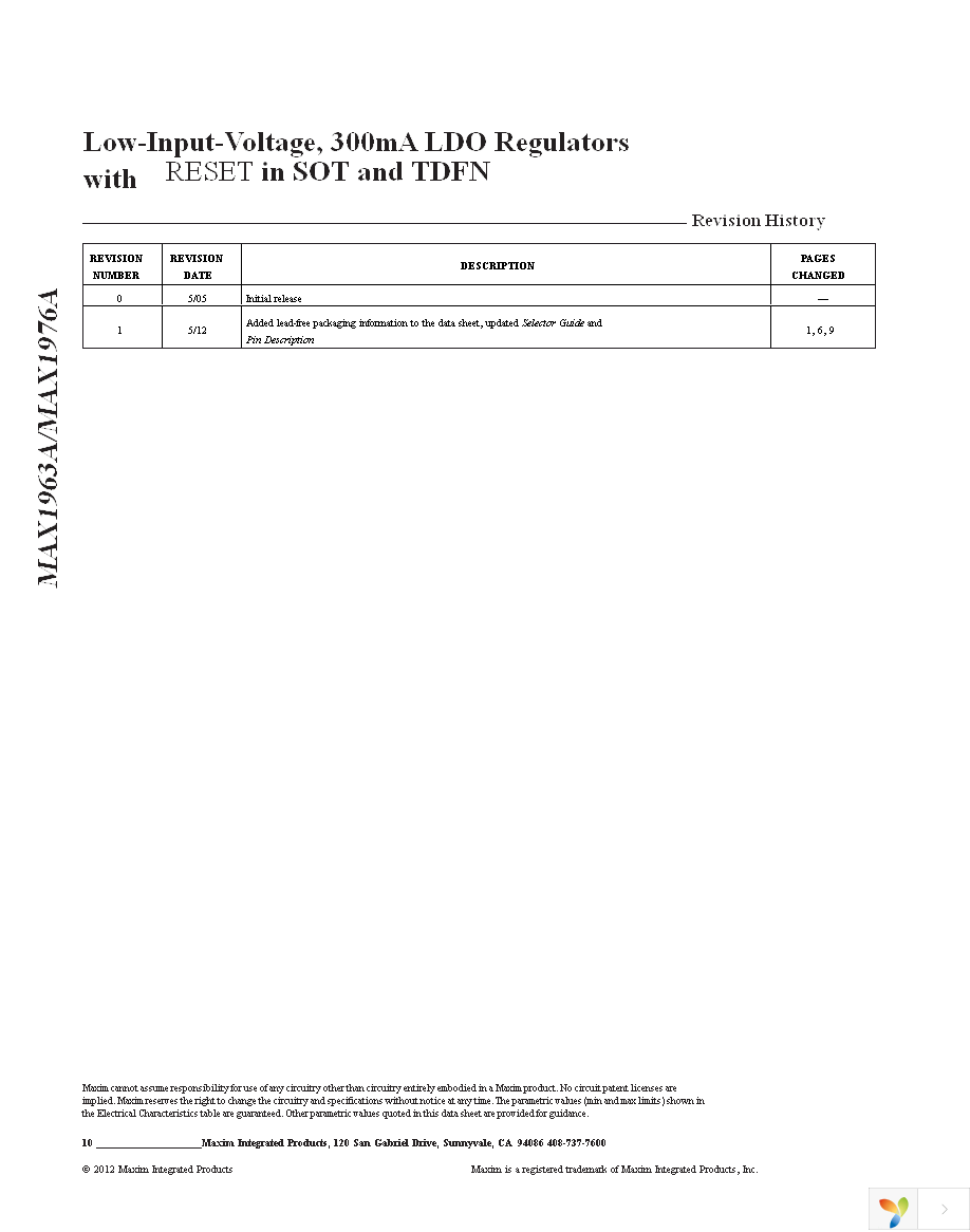 MAX1976AETA120+T Page 10