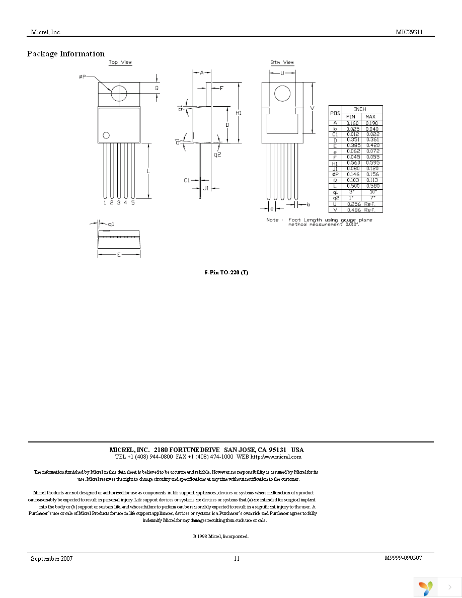 MIC29311-5.1WT Page 11