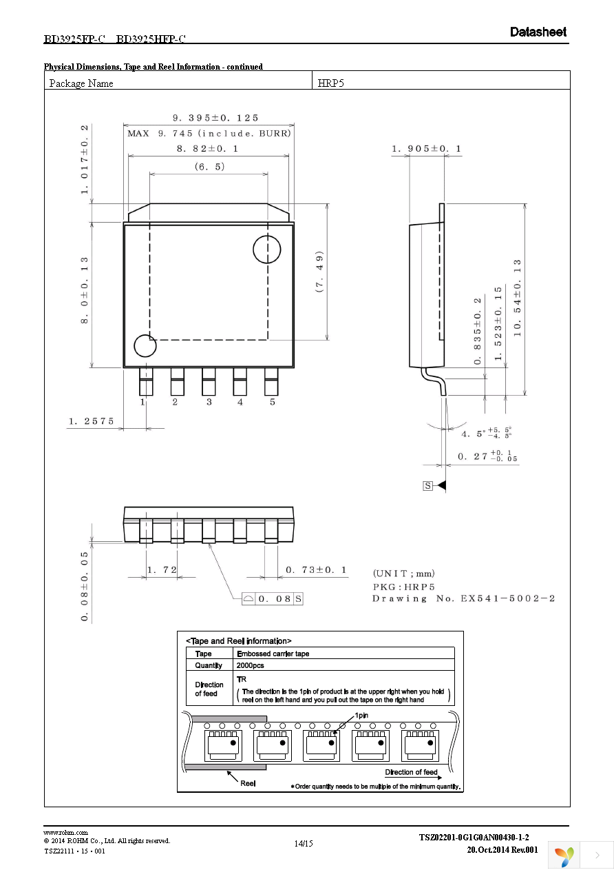 BD3925FP-CE2 Page 14