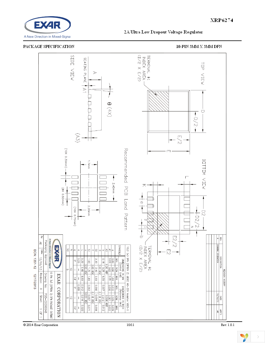 XRP6274EHTR-F Page 10