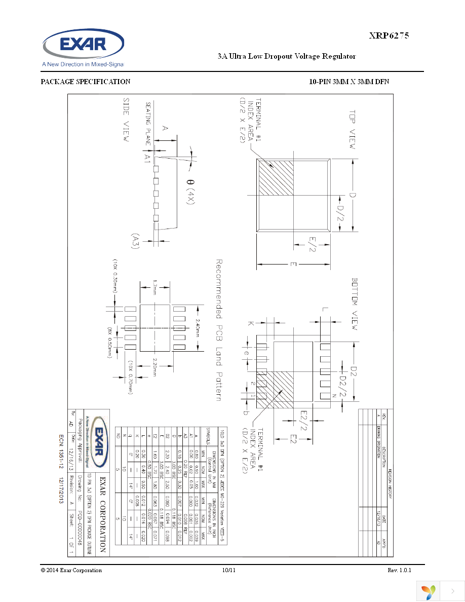 XRP6275EHTR-F Page 10