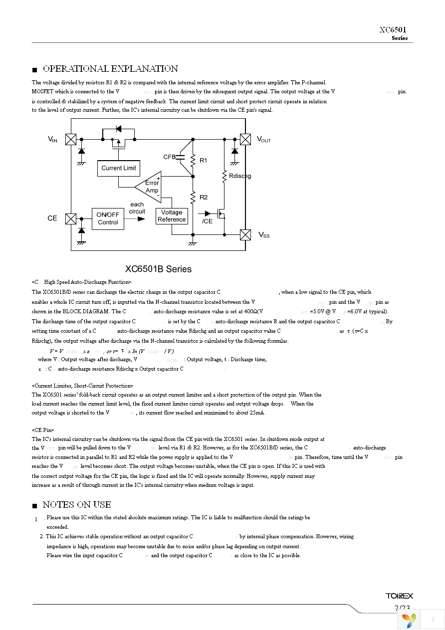 XC6501B3017R-G Page 7