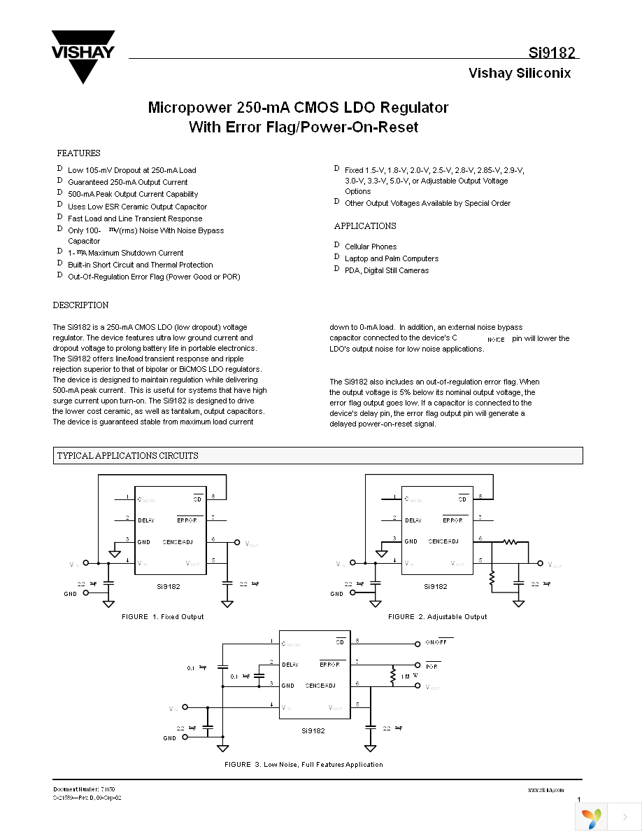 SI9182DH-33-T1-E3 Page 1