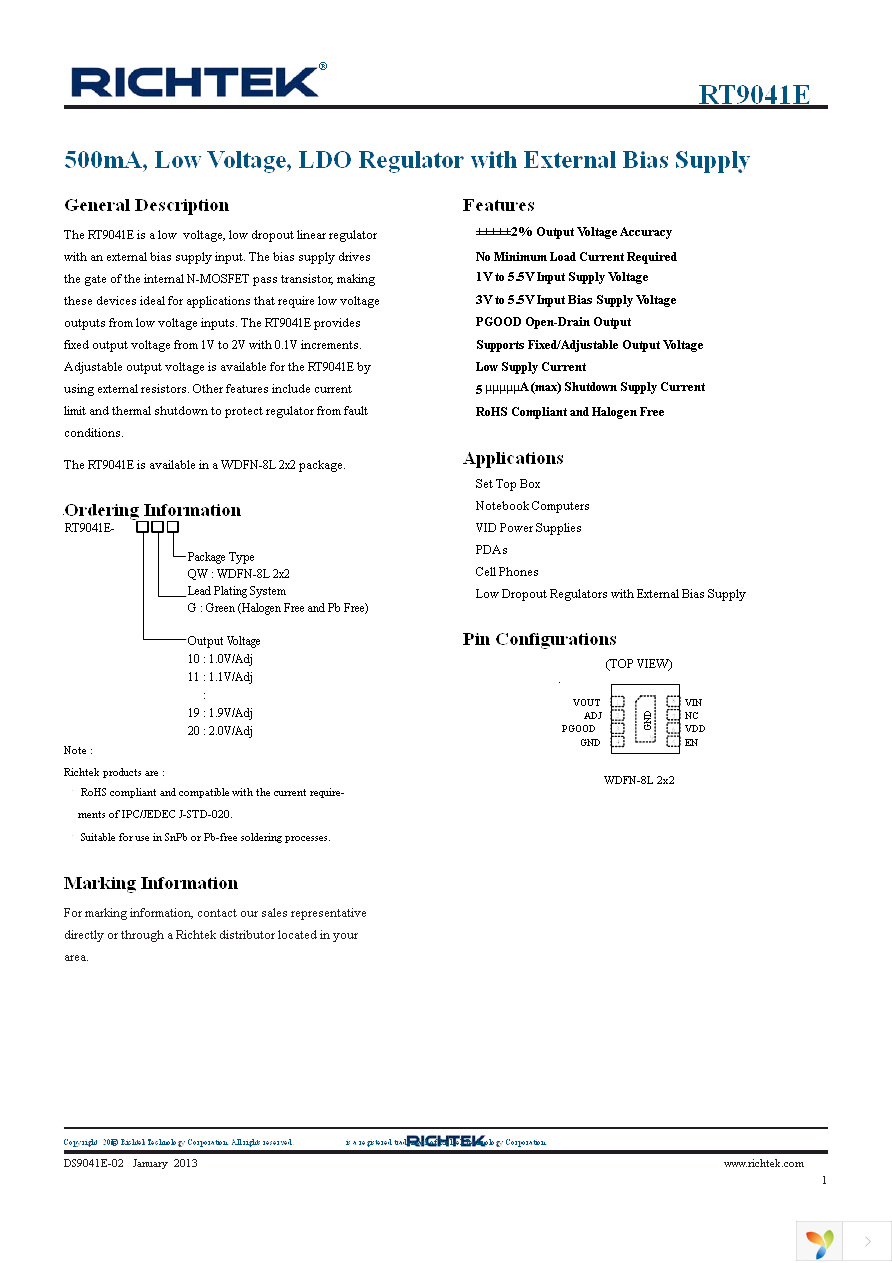 RT9041E-12GQW Page 1