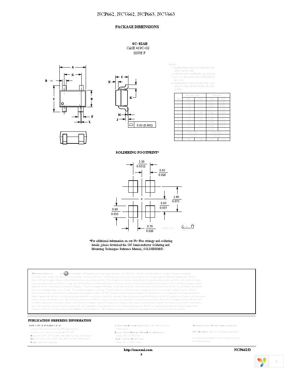 NCP662SQ50T1G Page 9