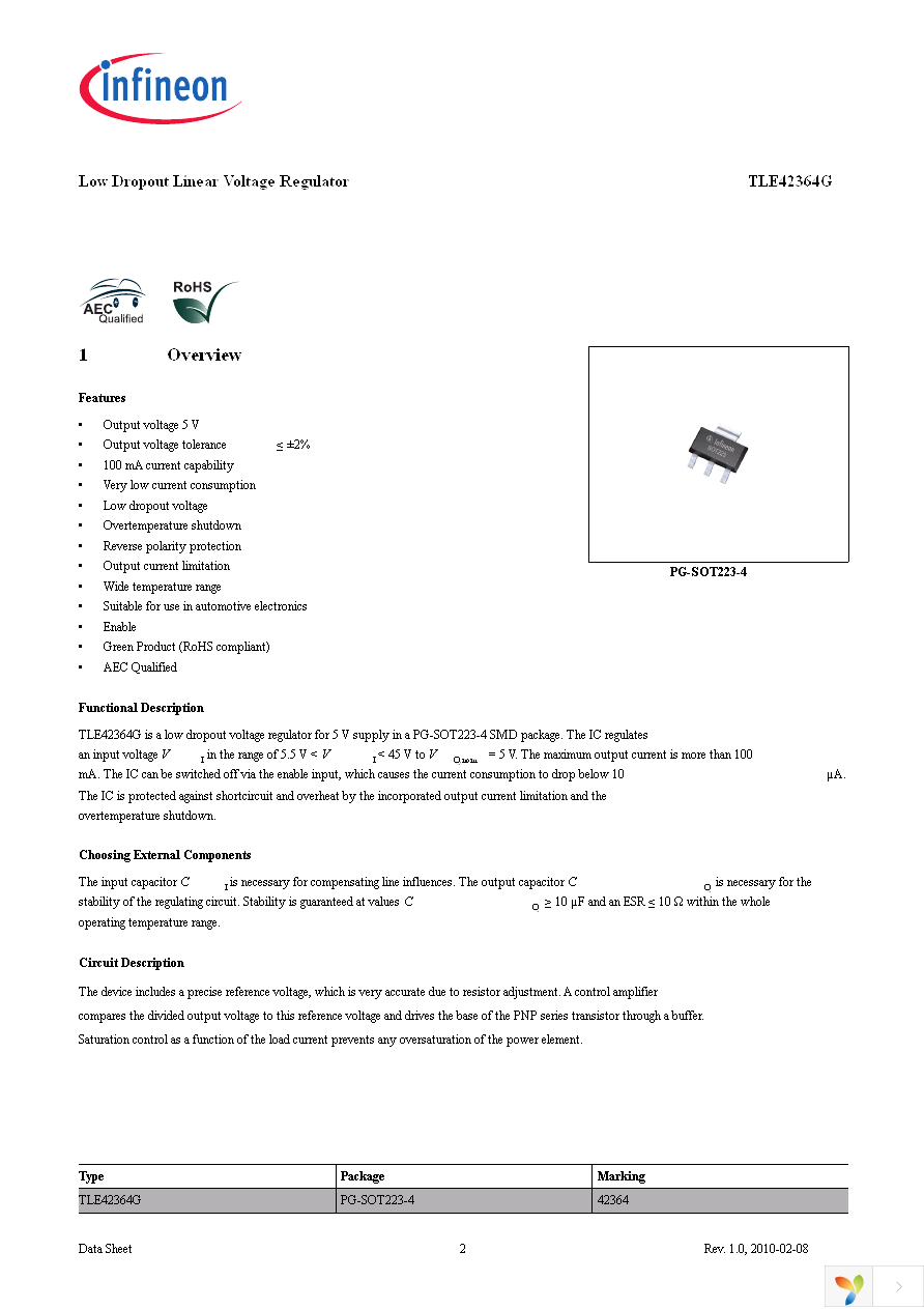 TLE42364G Page 2