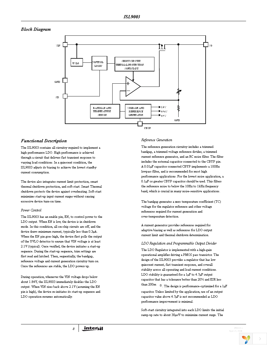 ISL9003IECZ-T Page 8