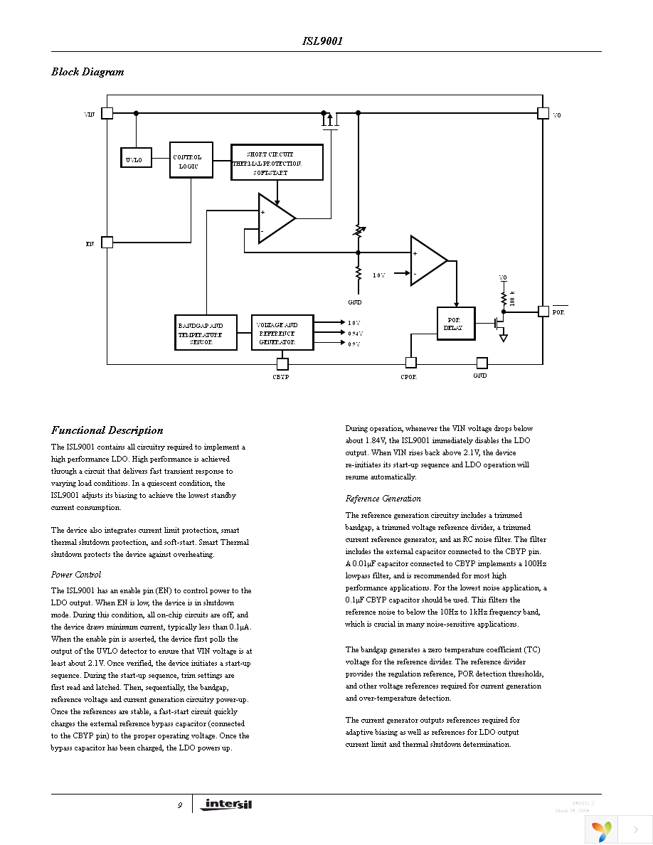 ISL9001IRNZ-T Page 9