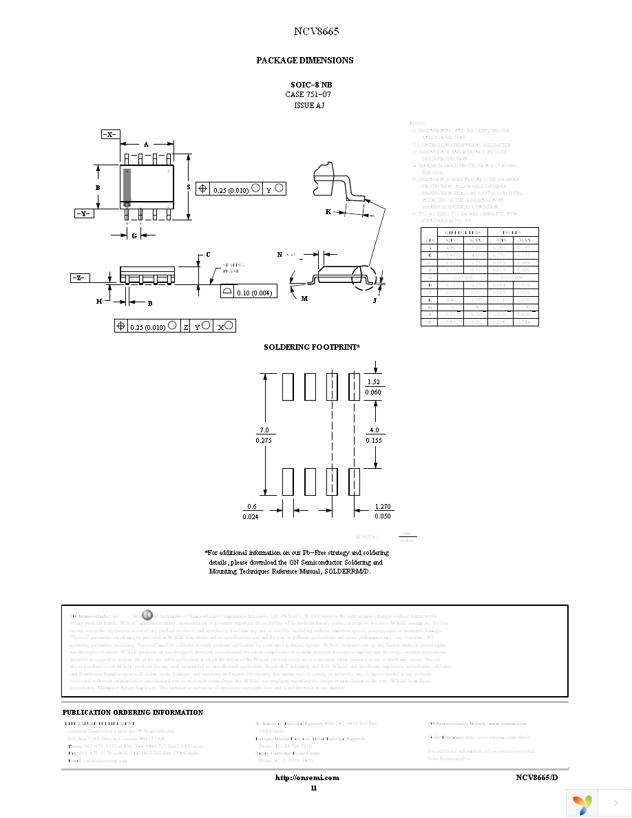 NCV8665D50R2G Page 11