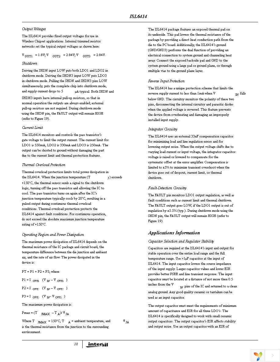 ISL6414IRZ-TK Page 10