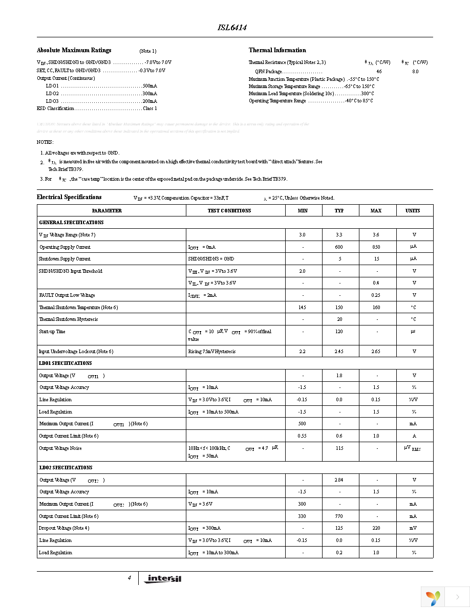 ISL6414IRZ-TK Page 4