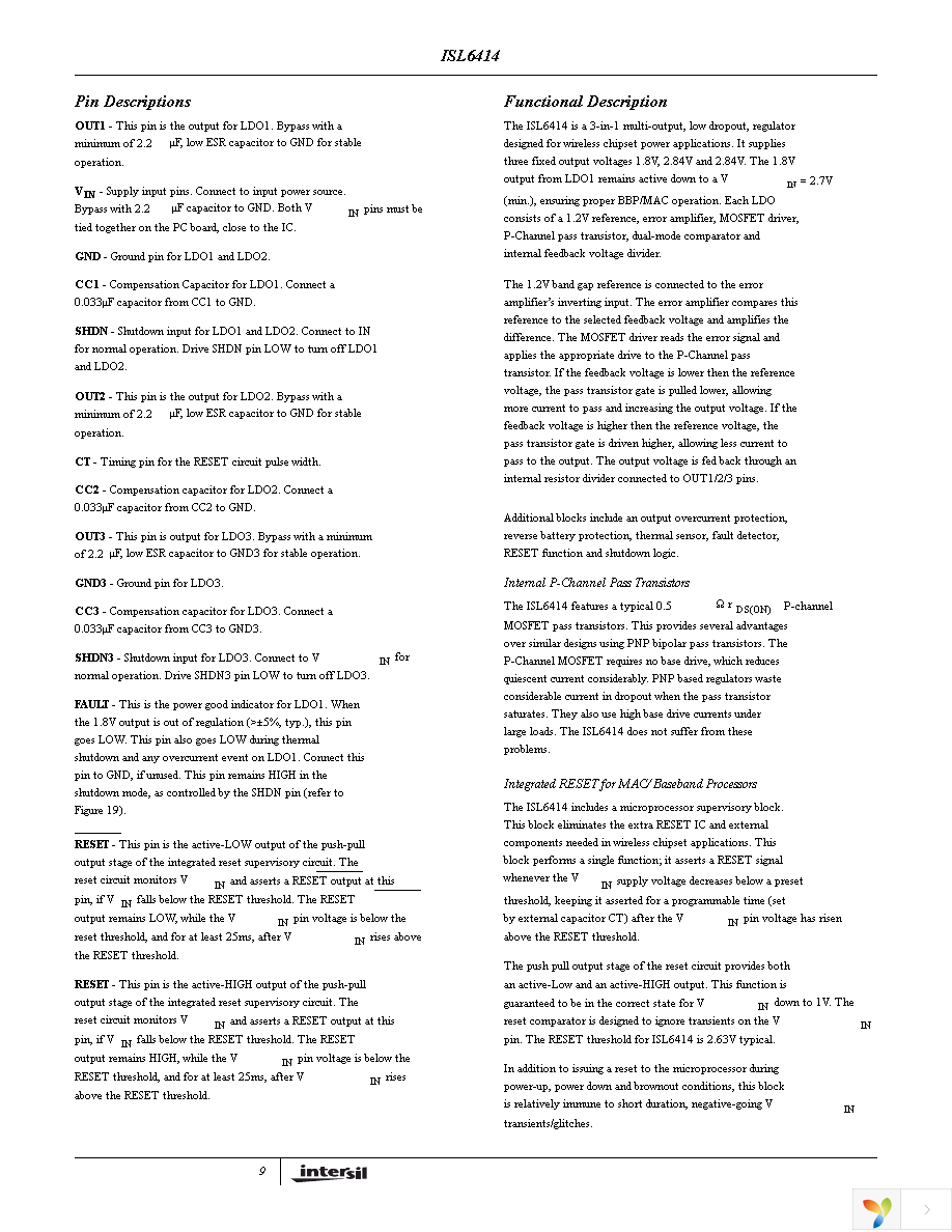 ISL6414IRZ-TK Page 9