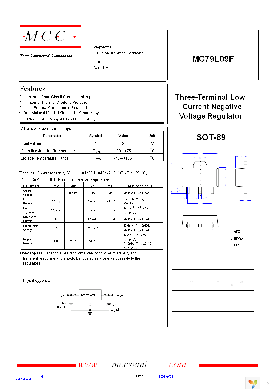 MC79L09F-TP Page 1