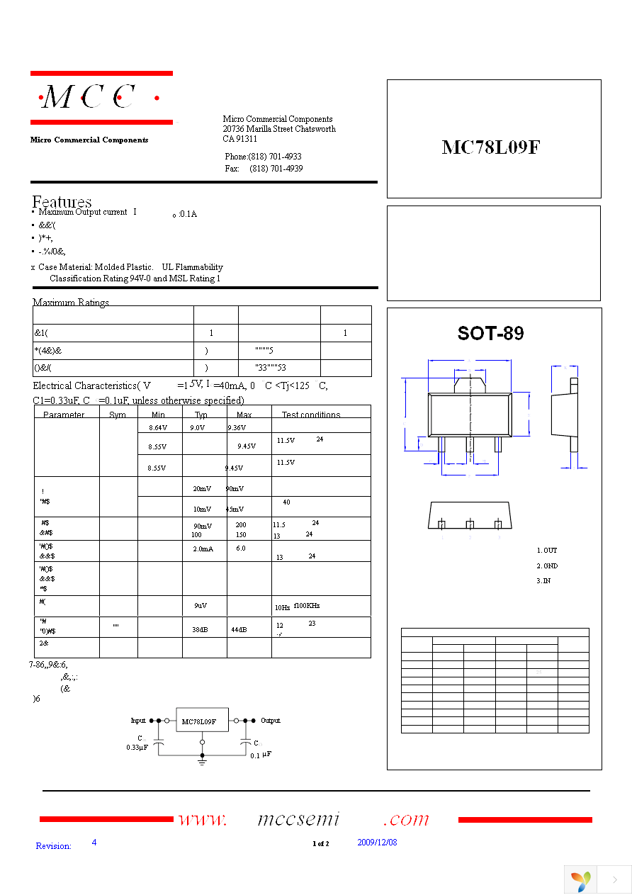 MC78L09F-TP Page 1