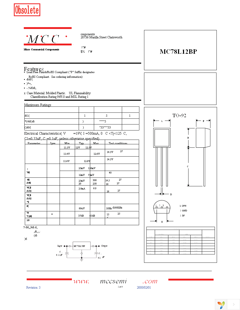 MC78L12BP-AP Page 1
