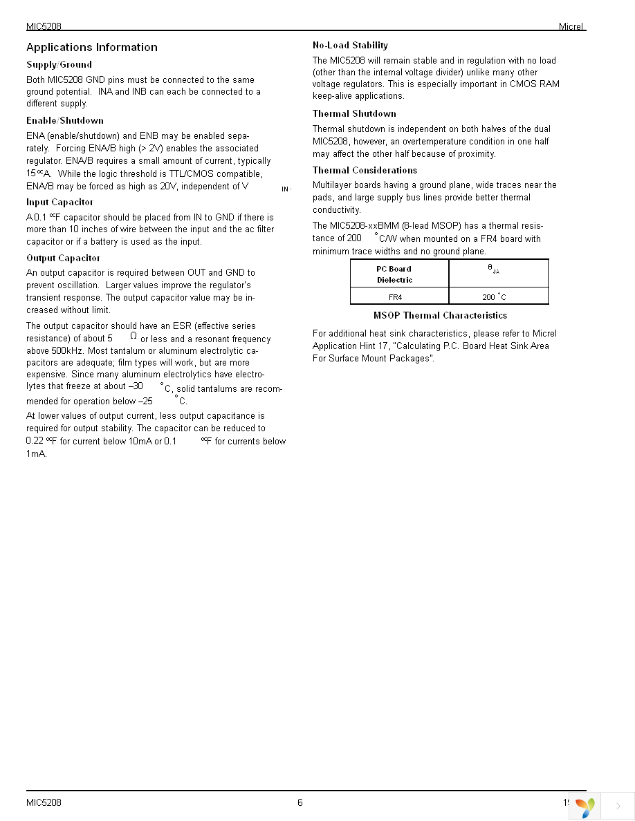 MIC5208-3.3BMM Page 6