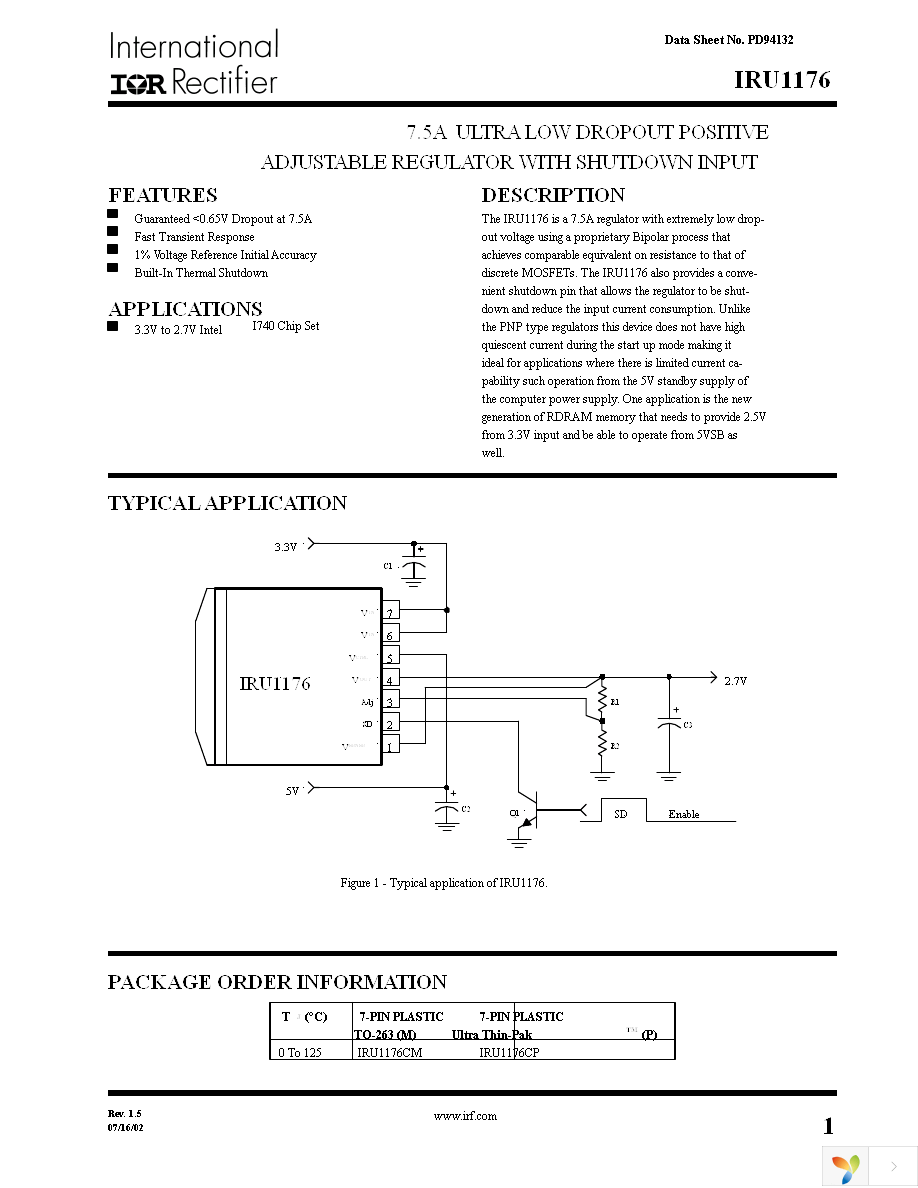 IRU1176CM Page 1