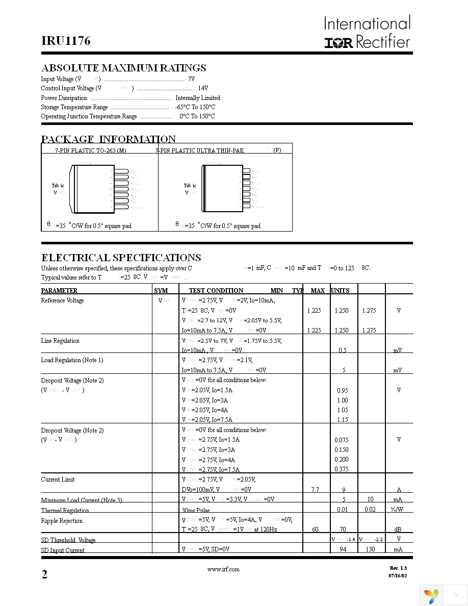 IRU1176CM Page 2