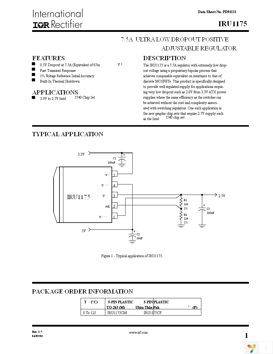 IRU1175CMTR Page 1