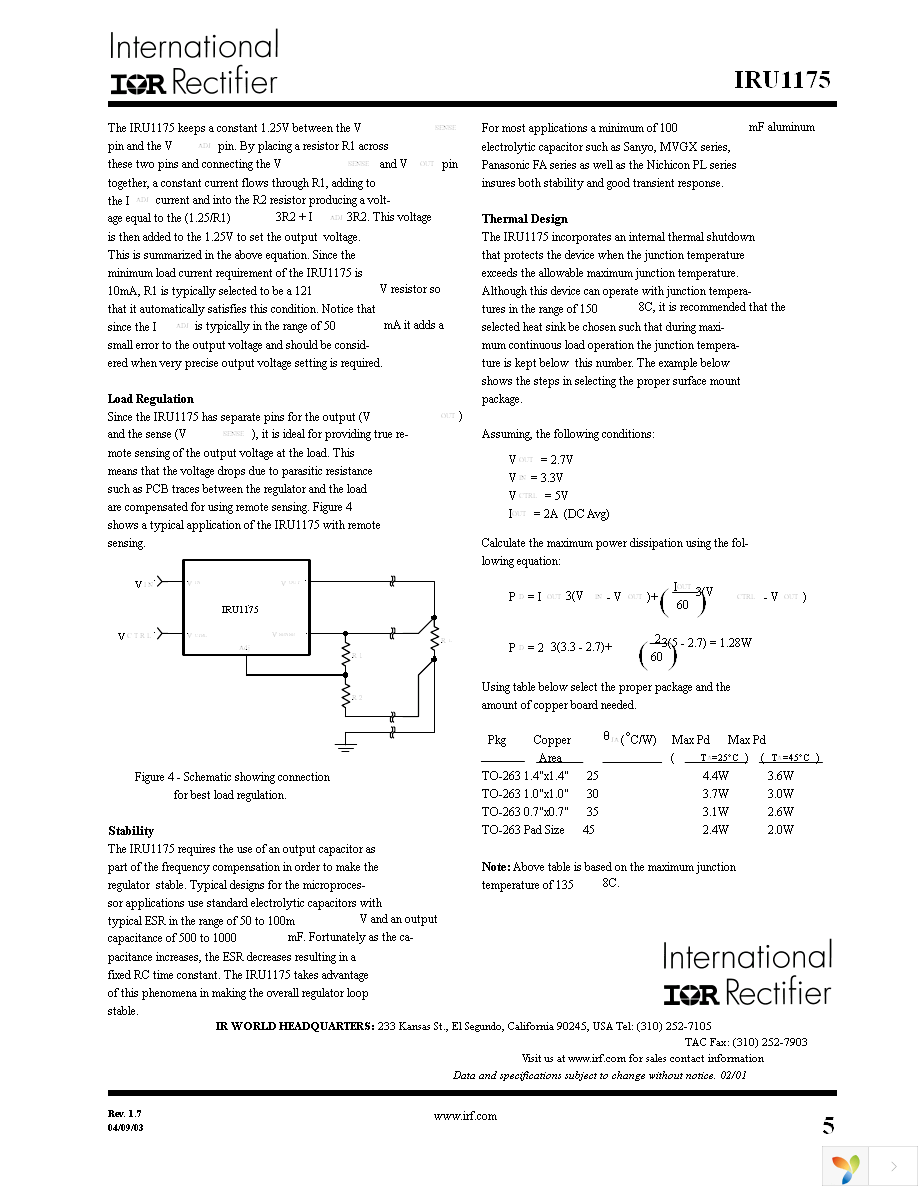 IRU1175CMTR Page 5