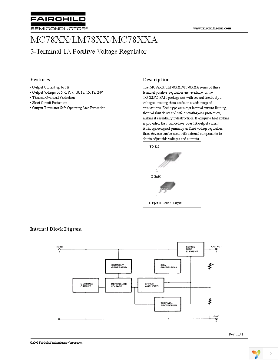 MC7805CT Page 1