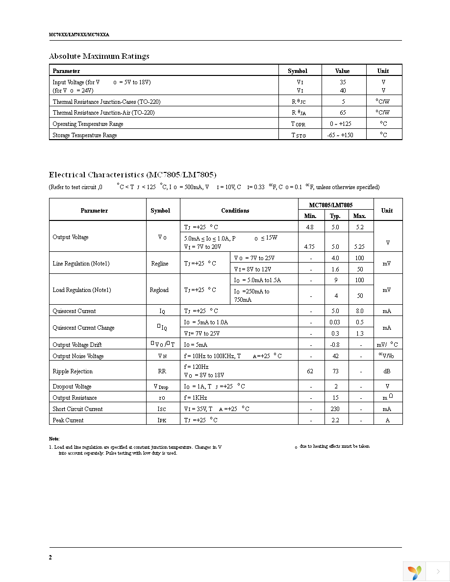 MC7805CT Page 2