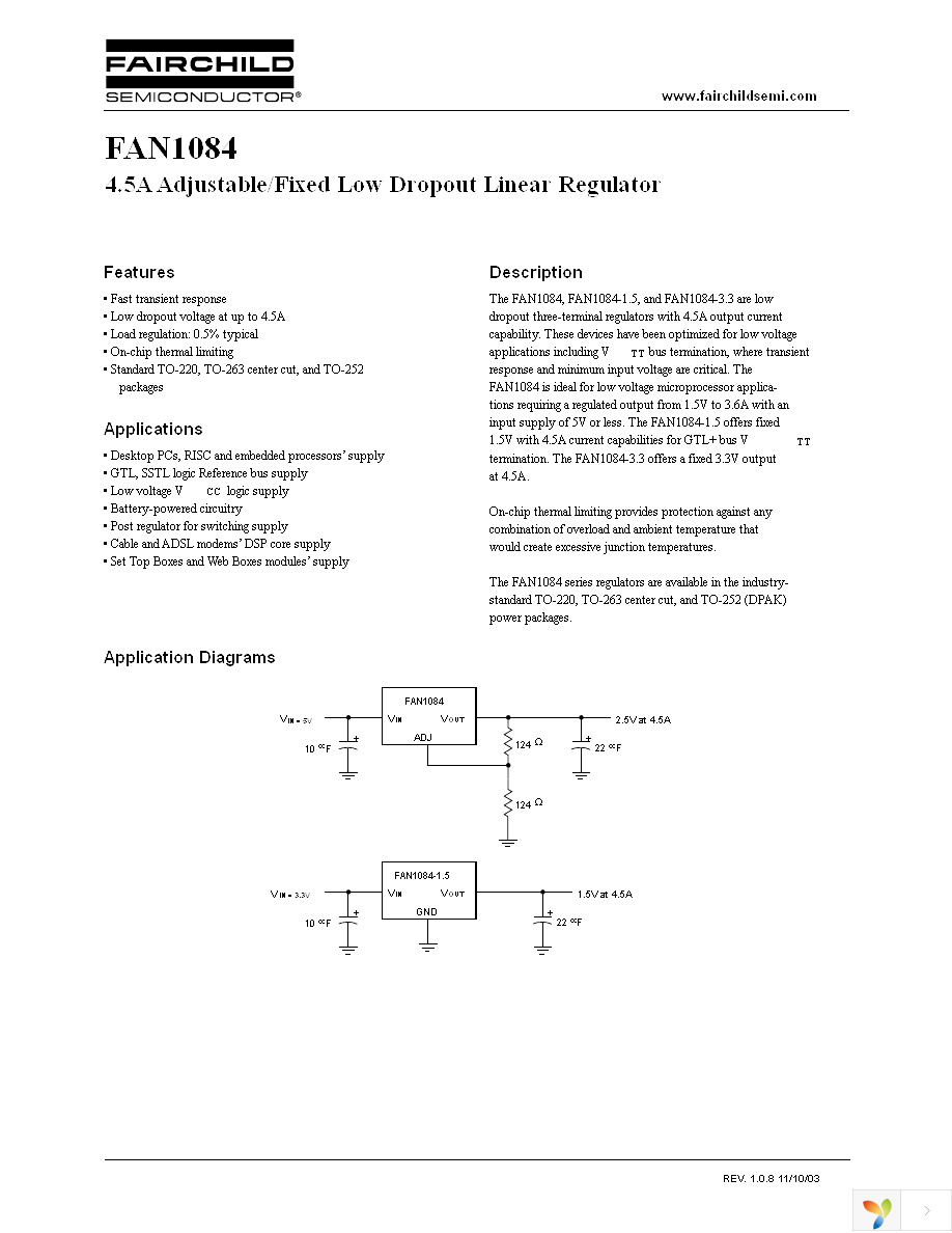 FAN1084D33X Page 1