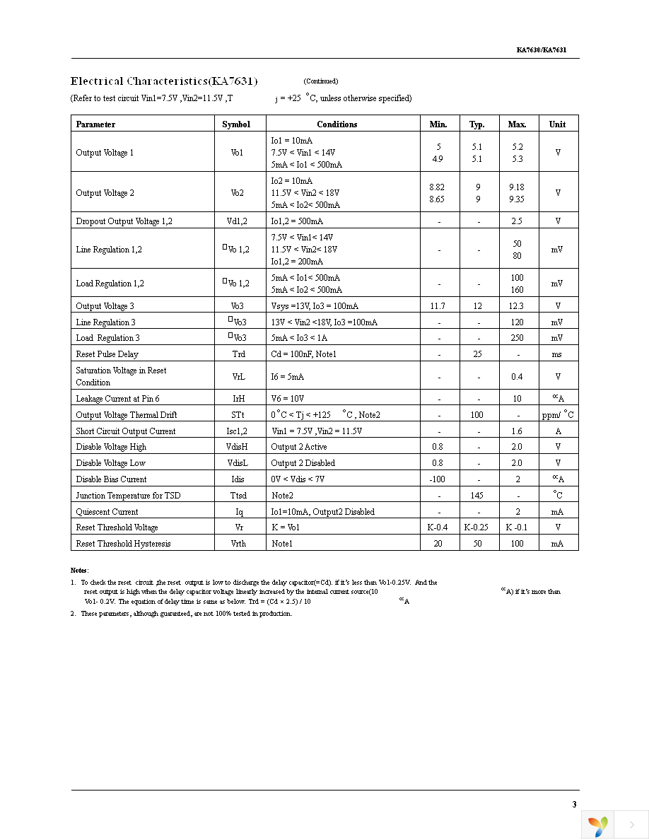 KA7630TS Page 3