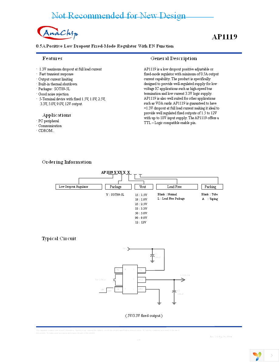 AP1119Y12L-13 Page 1