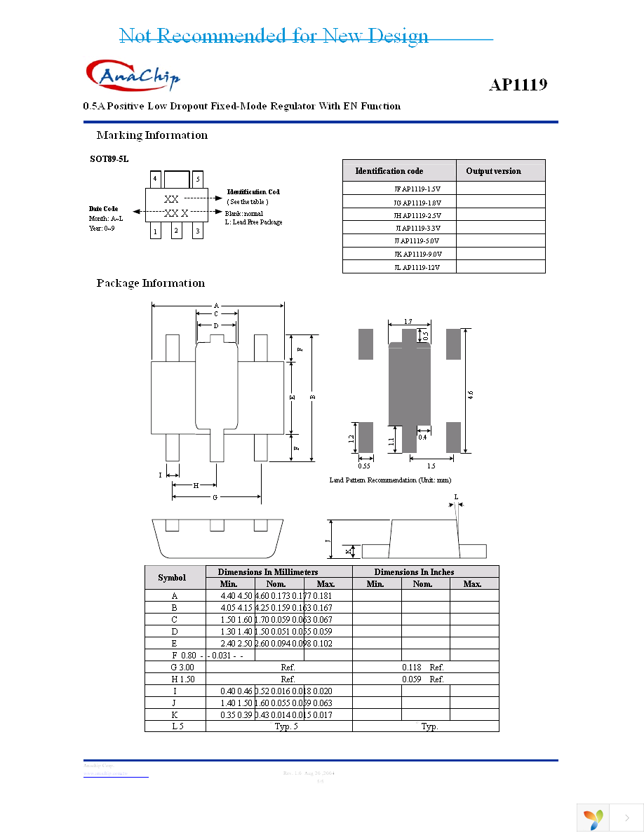 AP1119Y12L-13 Page 5