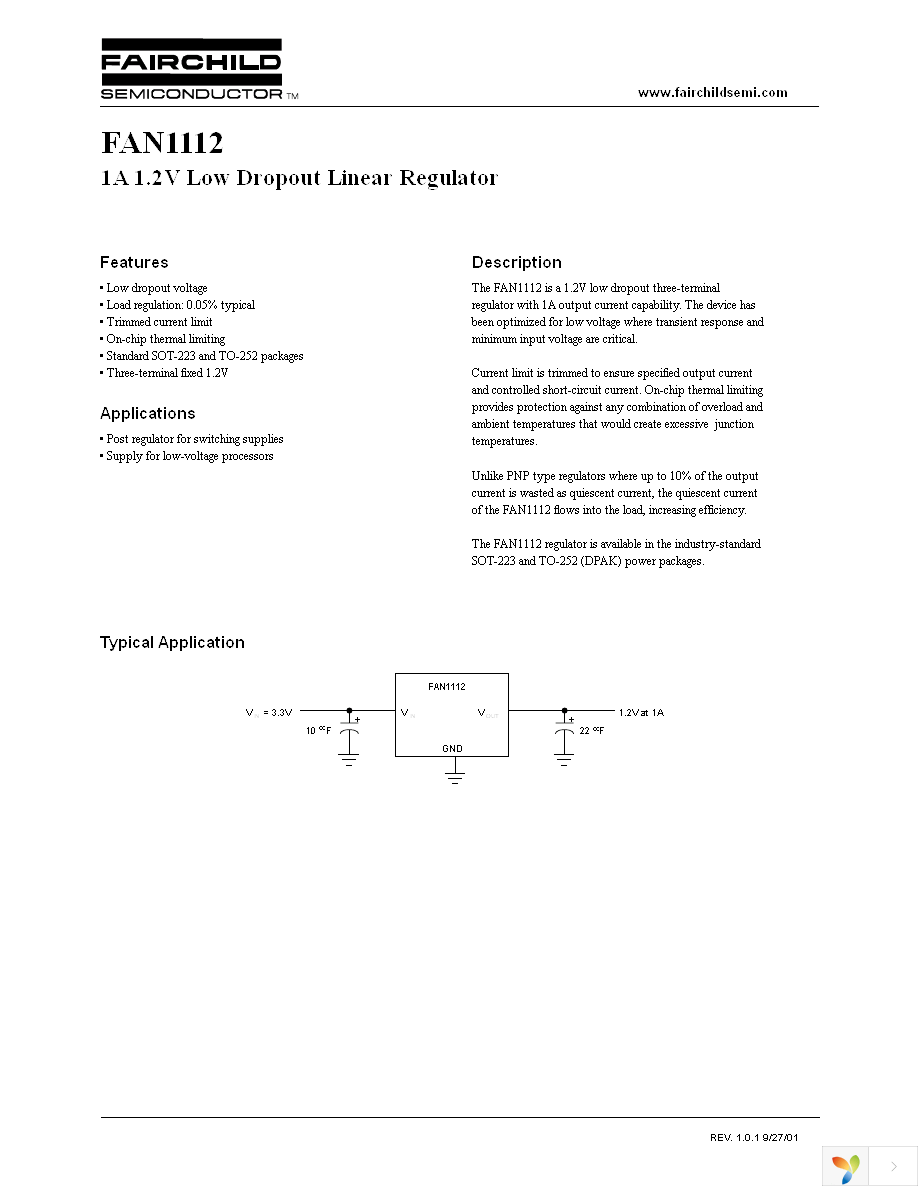 FAN1112SX Page 1