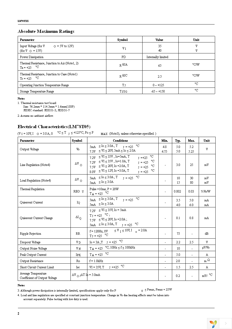 LM78T05CT Page 2