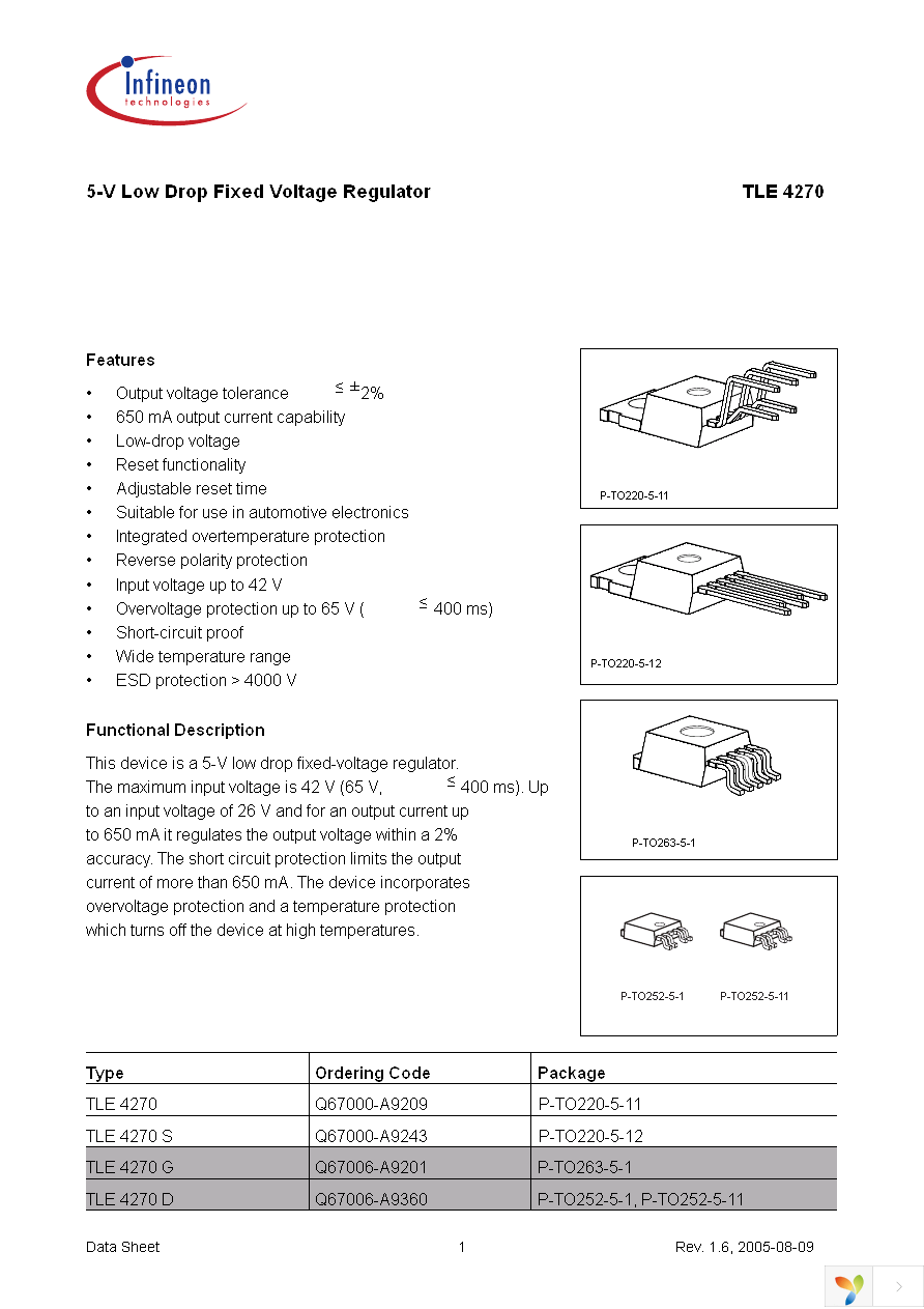 TLE4270G Page 1