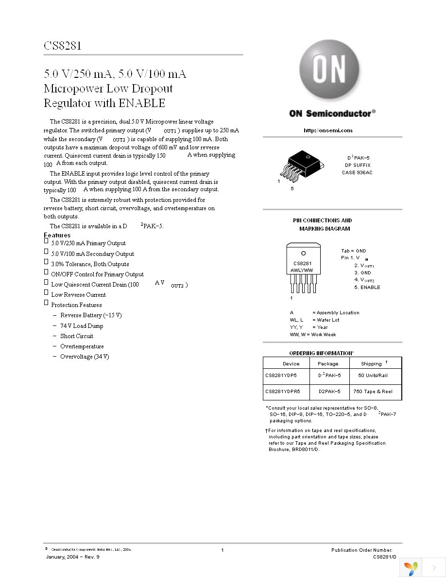 CS8281YDPR5 Page 1