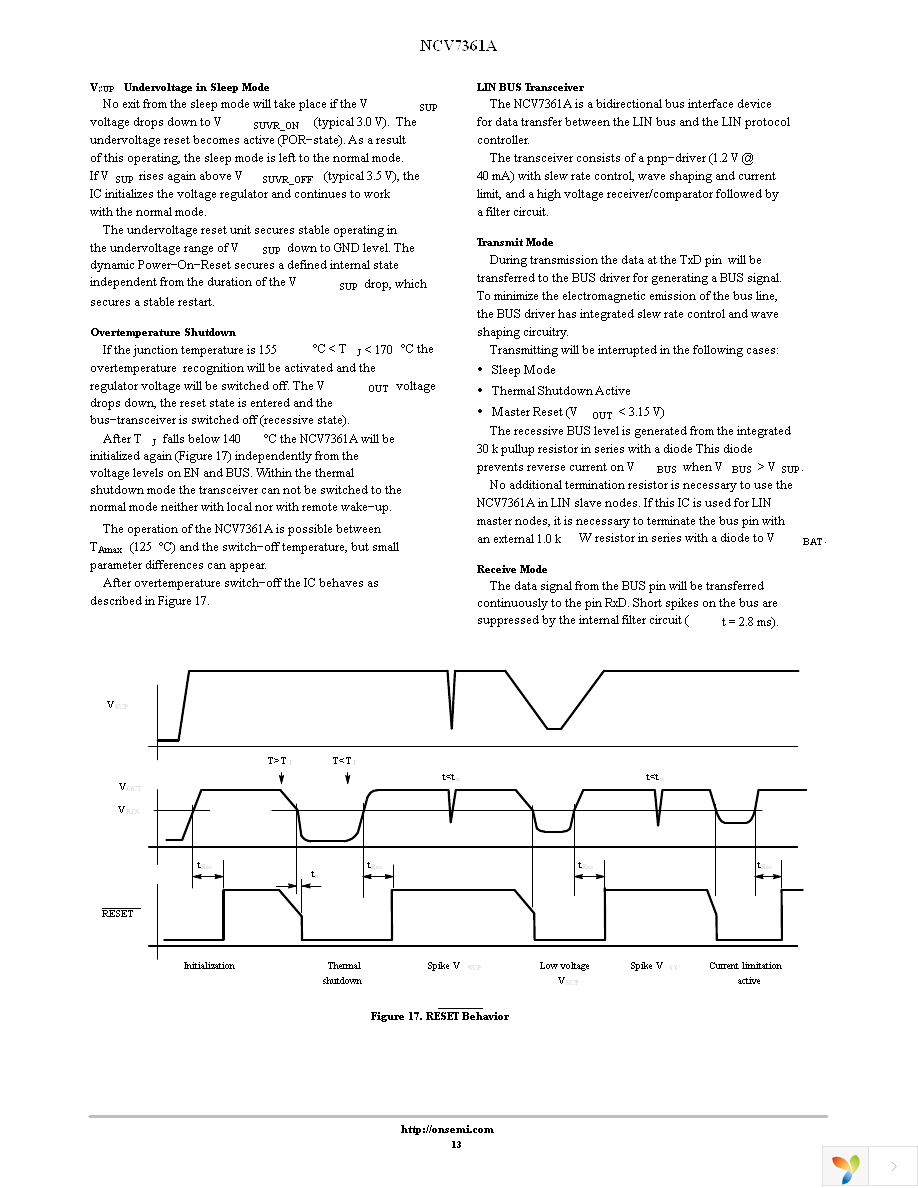 NCV7361ADG Page 13