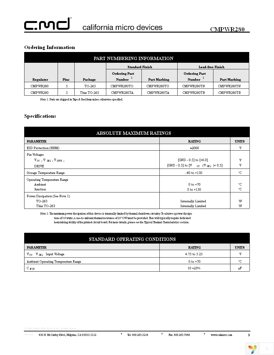 CMPWR280TN Page 3