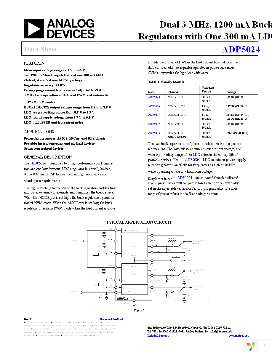 ADP5024ACPZ-R7 Page 1