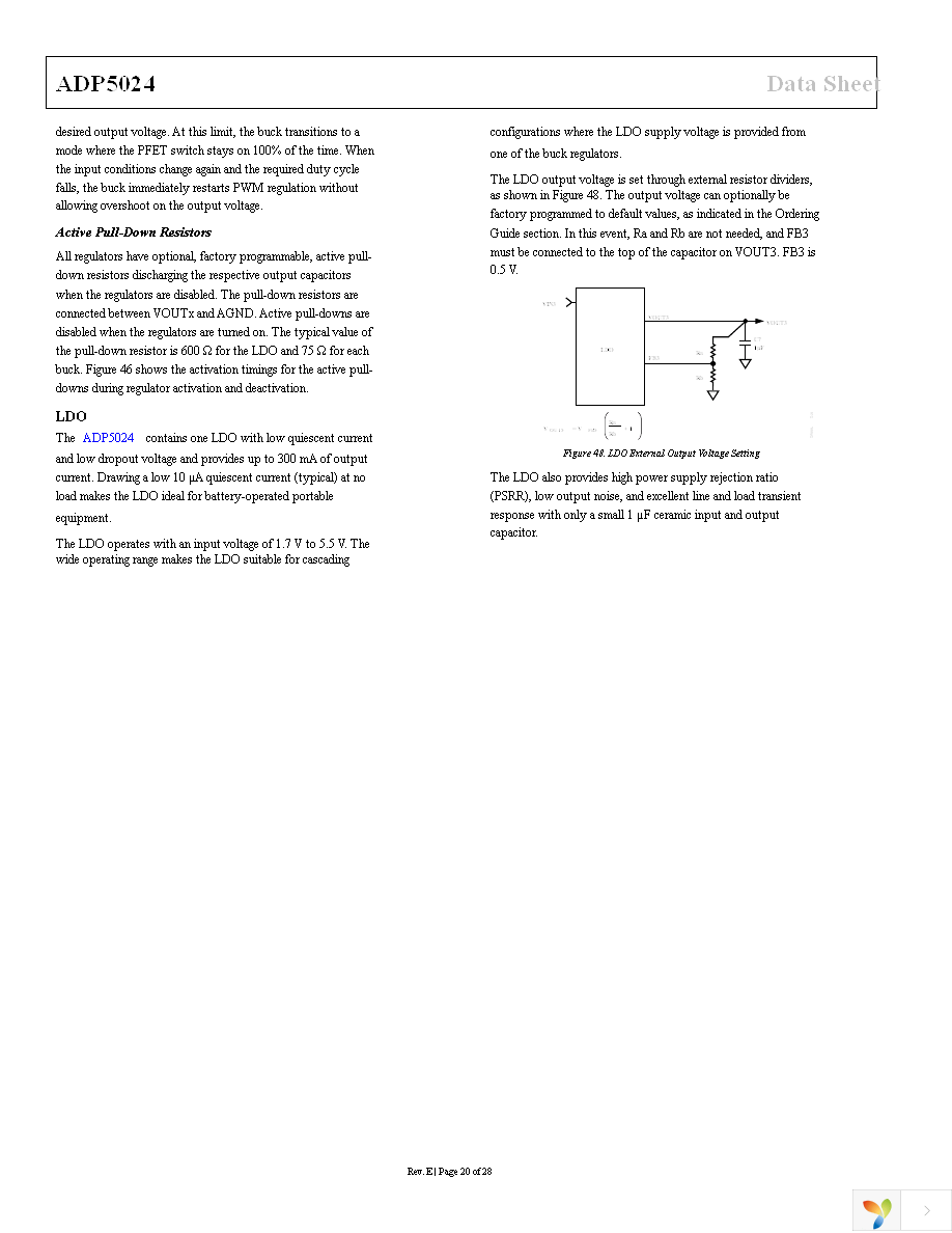 ADP5024ACPZ-R7 Page 20